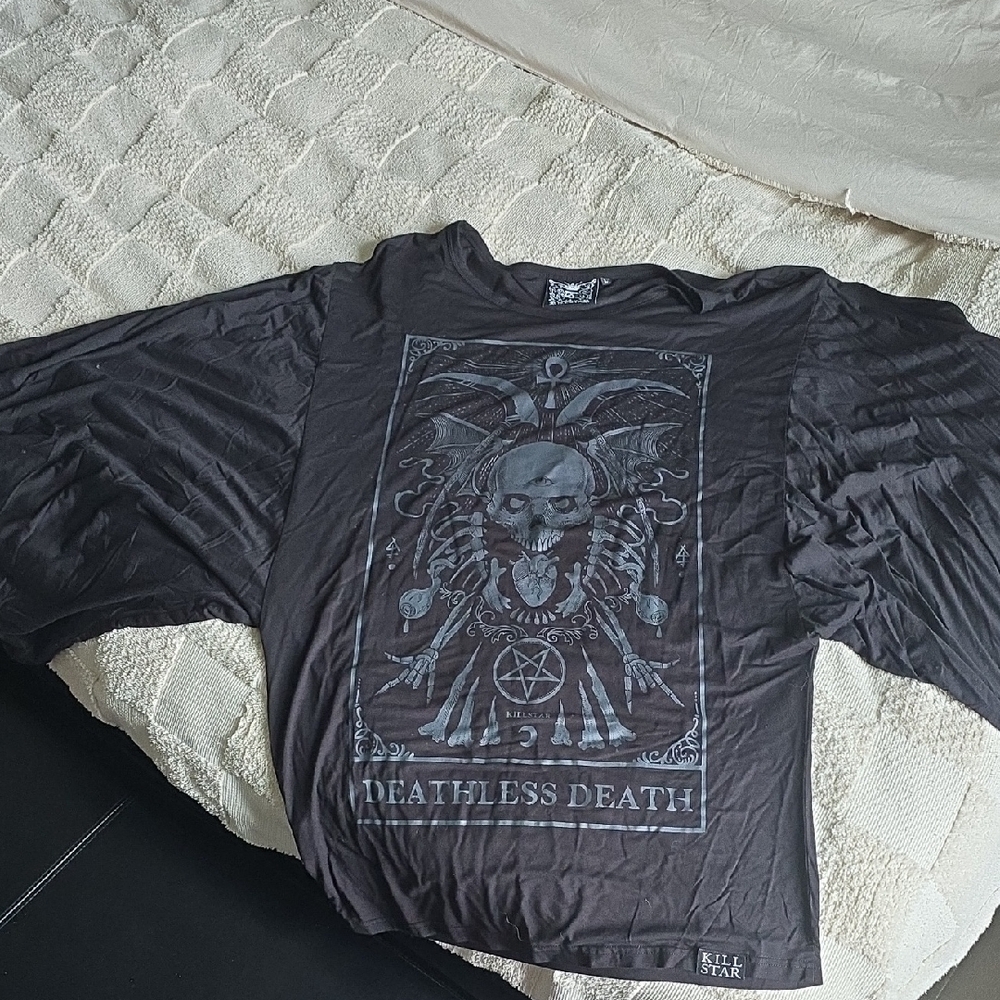 Killstar Deathless Death Black Long Sleeve Tee